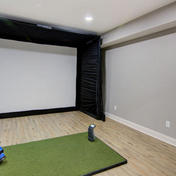 Transitional Basement Finish Liberty, MO