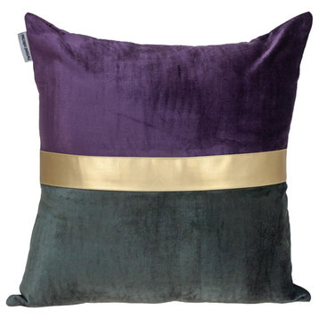 Parkland Collection Myra Transitional Purple Throw Pillow PILL21247P