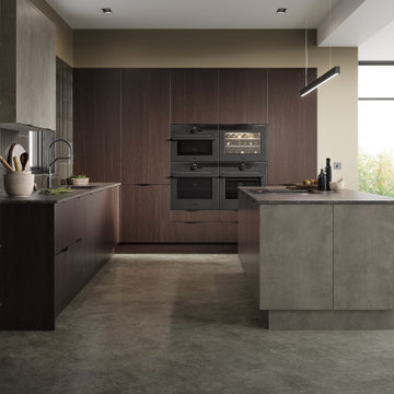 Artstone With Dark Walnut