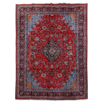 Consigned, Persian Rug, 10'x13', Handmade Wool Sarouk