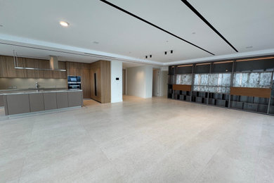 Living room - contemporary living room idea in Miami