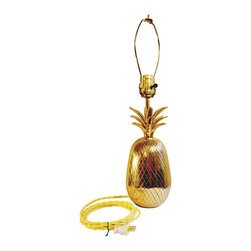 Brass Pineapple Lamp - SOLD - Table Lamps