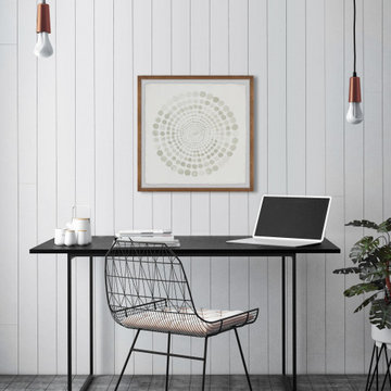 "Faded Spiral" Framed Painting Print