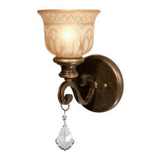 Crystorama Lighting Group 7501 Norwalk 1 Light 14"H Wall Sconce - Bronze Umber