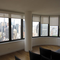 Large NYC Bay Window - Window Treatments