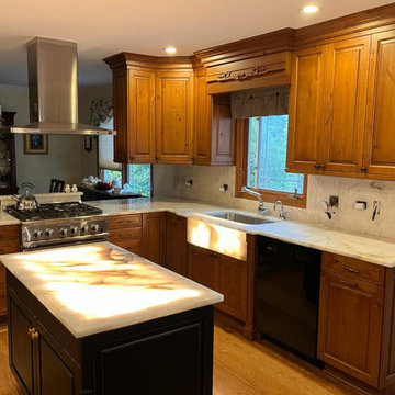 Exciting Kitchen Transformation - Cristallo Iceberg Quartzite