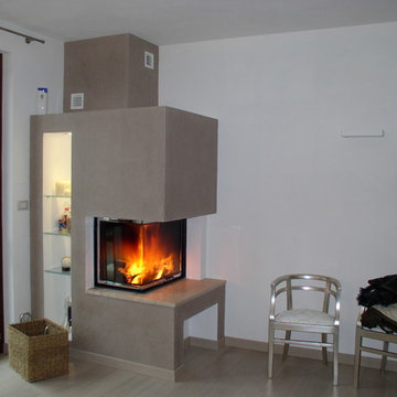 Caminetto ad angolo