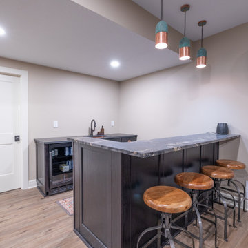 Basement Remodel with Family Room, Craft Studio, and More