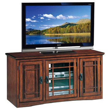 Leick Furniture Mission 50" TV Stand with Storage in Mission Oak