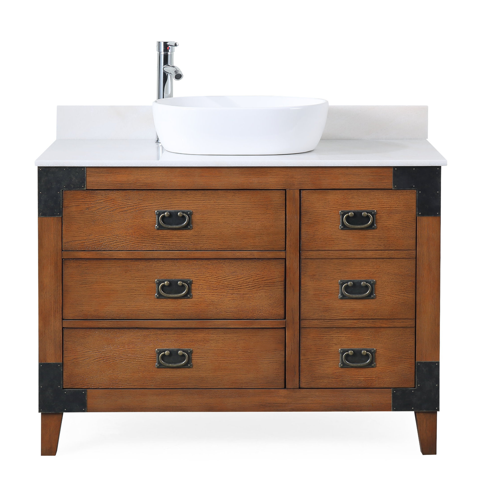 42" Vessel Sink Bathroom Vanity, Asian style Akira