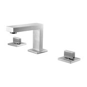 ALFI Modern Widespread Bathroom Faucet, Brushed Nickel