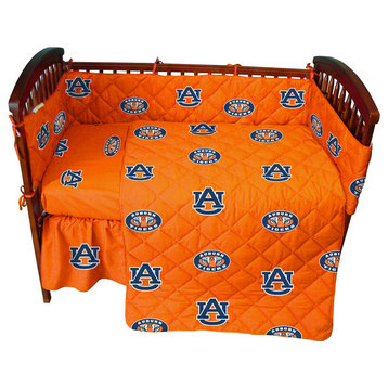Auburn Tigers Baby Crib Fitted Sheet Pair, Solid, 2 Fitted Sheets