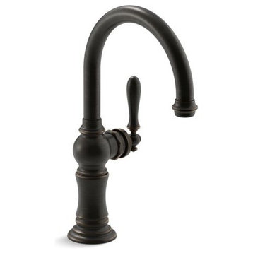 Kohler Artifacts 1-Handle Bar Faucet w/ 13-1/16" Swing Spout, Oil-Rubbed Bronze
