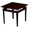 Mayline Napoli Square End Table in Mahogany
