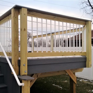 Deck with Patio Combination in Bridgeview, IL