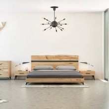 Modern Contemporary Bedroom Collection Metal Legs