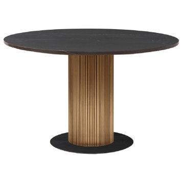 Modern Pedestal Dining Table | OROA Ironville