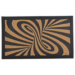 Gray Machine Tufted Boombox Coir Doormat