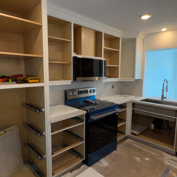 Custom Kitchen Cabinet Refinishing Project