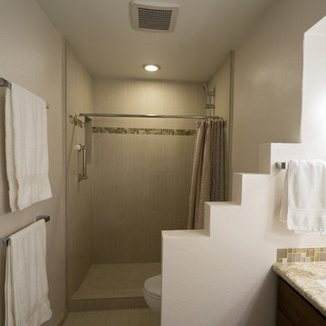 San Diego Master Bathroom Remodel with Walk In Shower