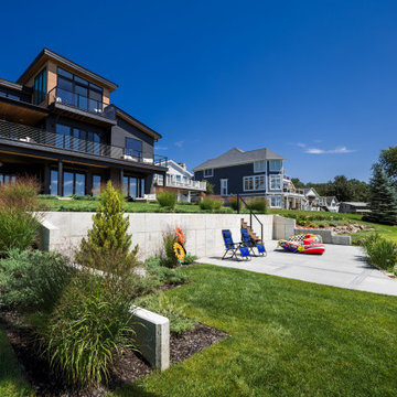 Lake Columbia Modern Lakefront Landscape