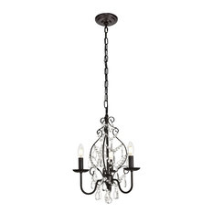 Living District Blaise 3 Light Pendant, Oil Rubbed Bronze