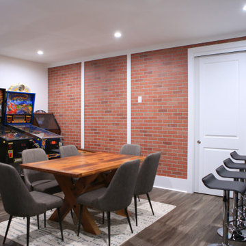 Basement Arcade & Accent Wall