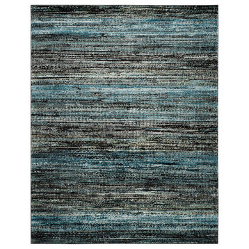 Safavieh Porcello Collection PRL6943 Rug, Charcoal/Blue, 8' X 10'