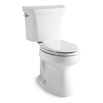 Kohler Highline 2-Piece Elongated Dual-Flush Toilet w/ Left-Hand Lever, White