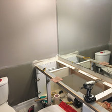 Bathroom Powder Room  make-over under 1,300. $