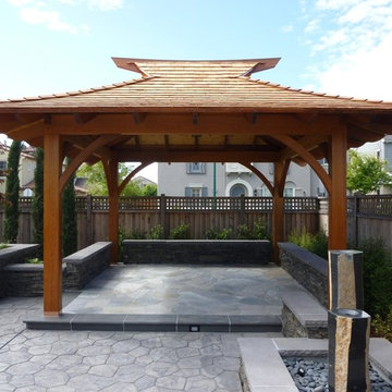 10' x 10' Japanese Tea House Curved Roof