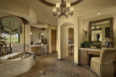 Inspiration for a mediterranean bathroom remodel in Phoenix