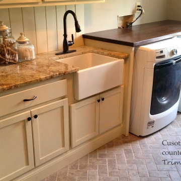 Custom Laundry Cabinets.