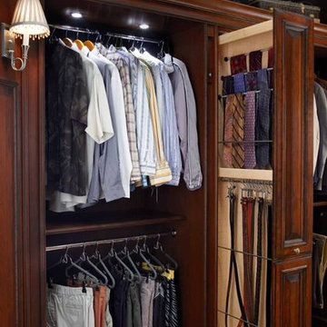 Master Closet with Tall Pullout Tower