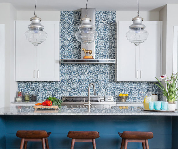 Transitional Kitchen by Murphy Moon Design