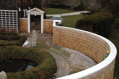 This is an example of a traditional landscaping in Boston.