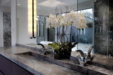 Inspiration for a contemporary bathroom remodel in Phoenix
