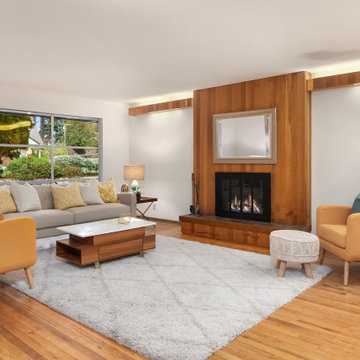 Mercer Island Mid Century Modern home stage