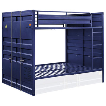 Acme Twin Bunk Bed With Blue Finish 37900