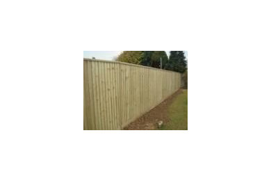 Feather-edge fence