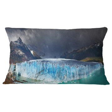 Perito Moreno Glacier Photography Throw Pillow, 12"x20"