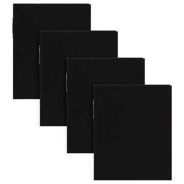 Cydney Set of 4 Fabric Photo Albums, Black 40 Photos