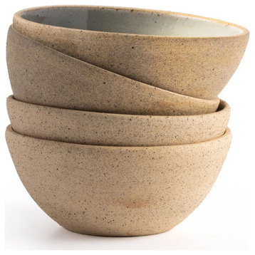 Nelo Small Bowl, Set of 4-Natural Clay