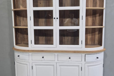 Buffet Hutch Sideboard Vaisselier Vitrine Mango Wooden
