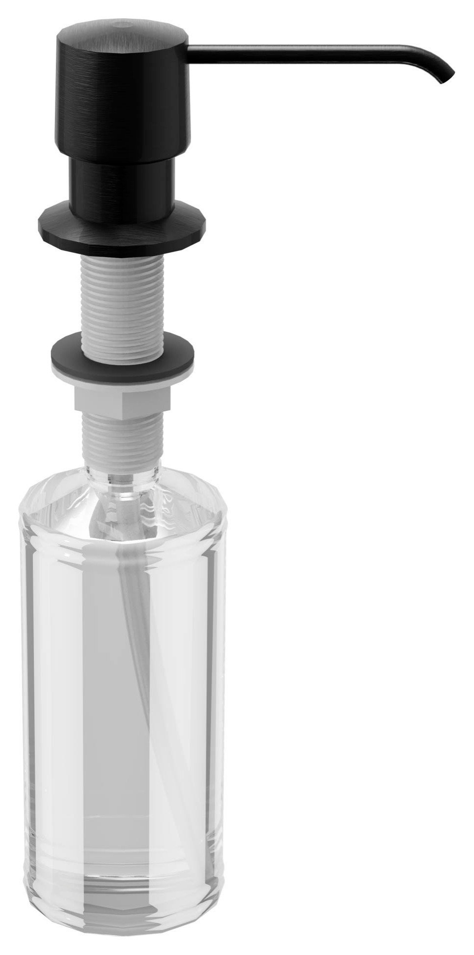 Karran SD25 Kitchen Soap/Lotion Dispenser, Matte Black