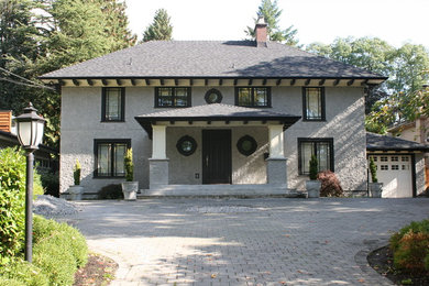 Example of an exterior home design in Vancouver