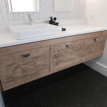 Black Hex Floor Tile