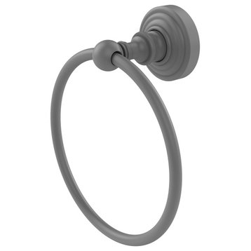 Waverly Place Towel Ring, Matte Gray
