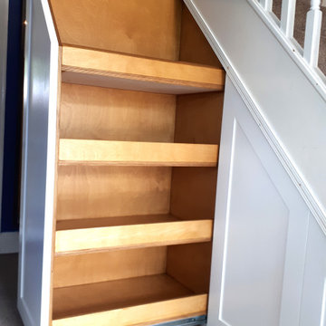 Understairs pull out storage and replacement door.