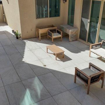 Clean Porch & Backyard remodel